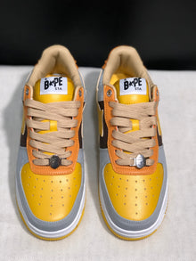 BAPE STA Low-Top Sneakers Grey Yellow