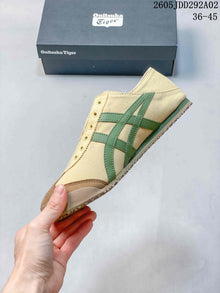 Onitsuka Tiger Mexico 66 Slip-On Sneakers Beige Green