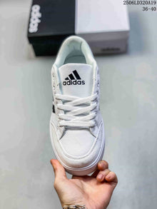 Adidas GVP Canvas Str Low-Top Sneakers, White and Black