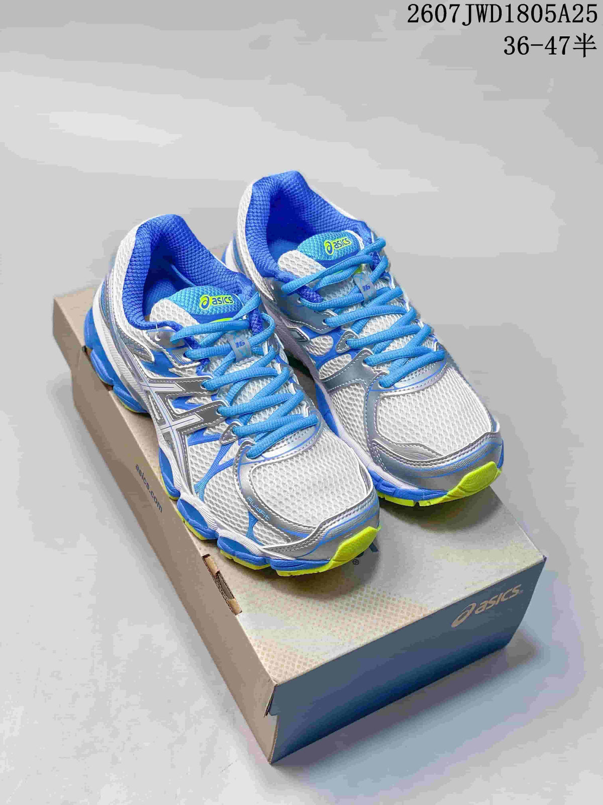 ASICS Gel-Nimbus 16 Running Sneakers White Blue Yellow 712750QWU