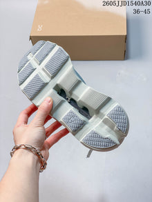 On Cloudmonster 2 White and Grey Running Shoes