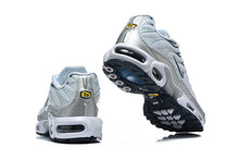 Nike Air Max Plus Sneakers in White and Metallic Silver