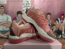 Magenta Low-Top Sneakers with Textured Sole