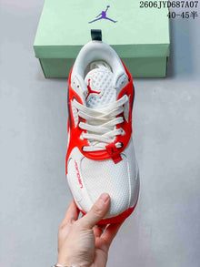 Jordan Heir PF Basketball Shoes White and Red FZ2471