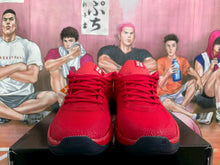 Nike Red Basketball Sneakers with White Swoosh