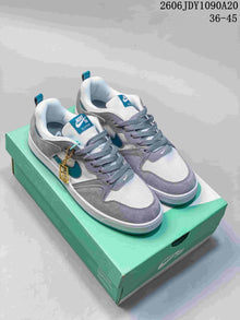 Nike SB Alleyoop Low-Top Skate Shoes in Gray and Teal