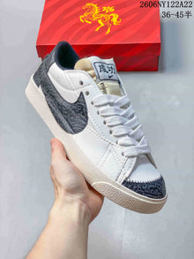 Nike Blazer Low Jumbo White and Dark Gray Sneakers