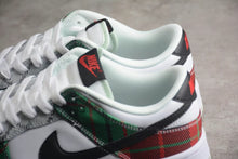 Nike SB Dunk Low Plaid Sneakers Red Green DV0827-100