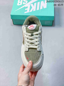 Nike SB Force 58 Low-Top Skate Shoes, Olive and White