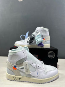 Jordan Air Jordan 1 High White Blue AA3834-100 Sneakers