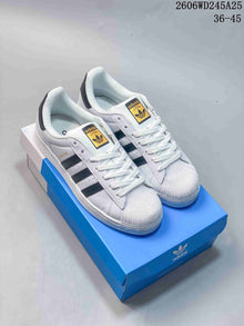 adidas Originals Superstar White and Black Low-Top Sneakers