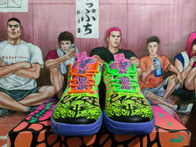 Puma Purple Green Basketball Sneakers