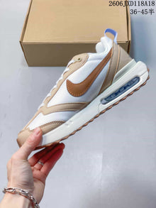 Nike Air Max Dawn Low-Top Sneakers in White and Tan