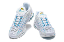 Nike Air Max Plus White and Blue Sneakers