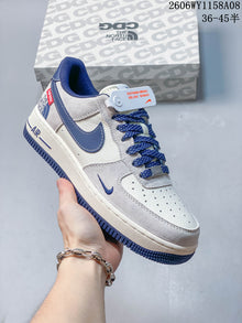 Nike Air Force 1 '07 Low Grey and Blue Sneakers