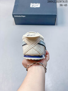 Onitsuka Tiger Mexico 66 Slip-On Sneakers, Cream and Blue