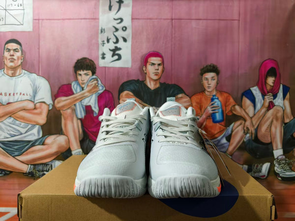 ASICS Swiftace White and Blue Basketball Shoes