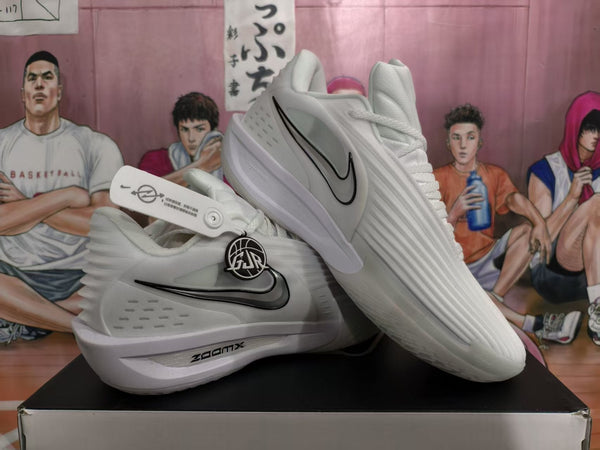 Nike ZoomX Basketball Sneakers Silver and White
