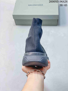 Balenciaga Sock-Style Sneakers in Charcoal Grey
