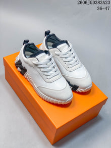 Hermès Low-Top Sneakers with Ribbed Sole