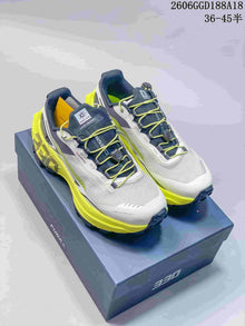 Kailas FUGA EX330 Trail Running Shoes, White and Neon Yellow