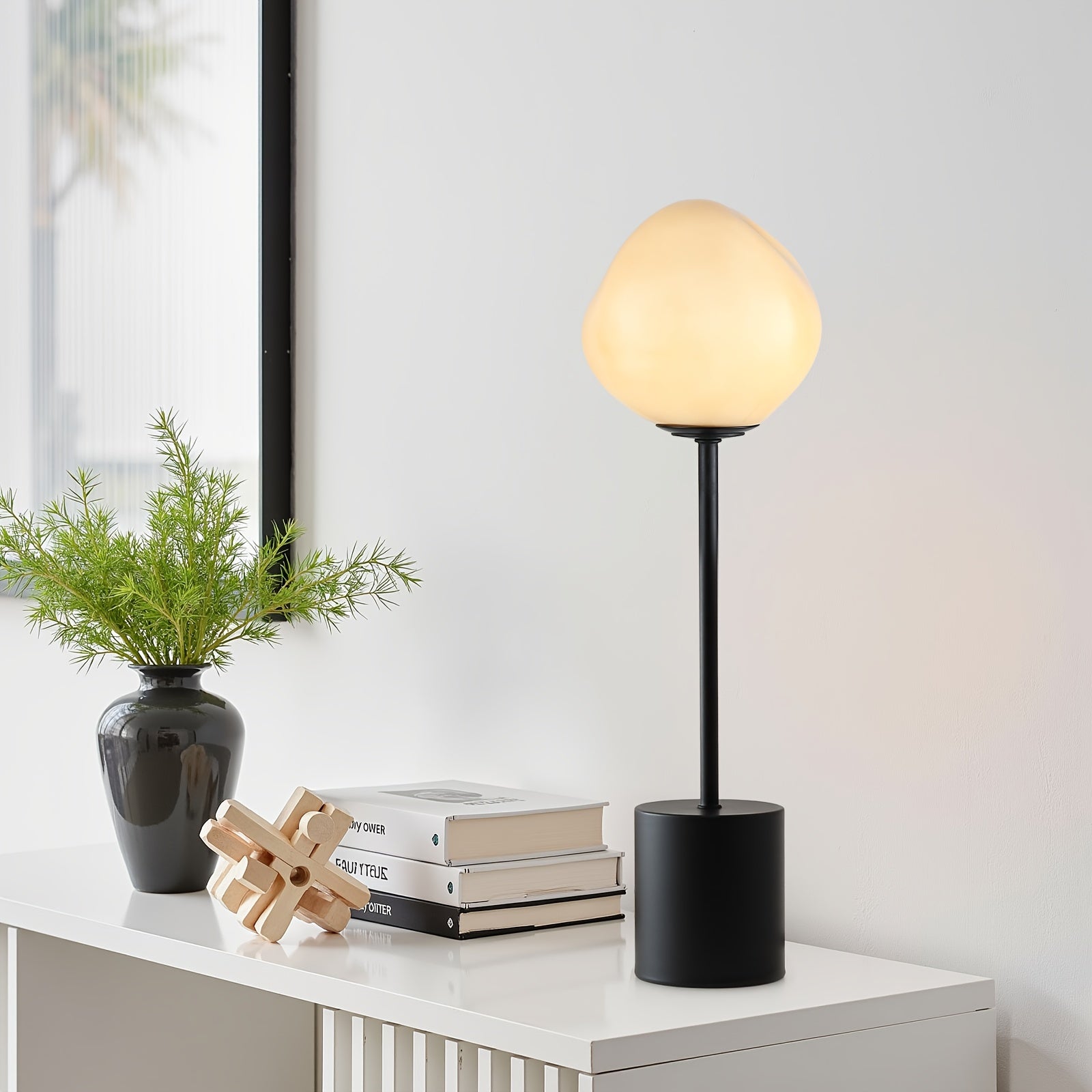 Hand-Blown Globe Glass Lamp Collection, 18\