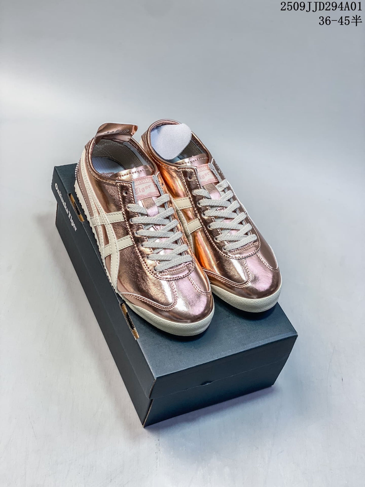Onitsuka Tiger Mexico 66 Metallic Rose Gold Sneakers