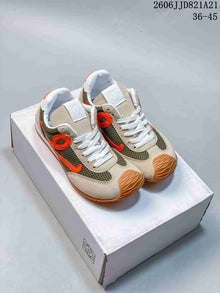 Loewe Flow Runner Sneakers in Beige, Olive and Orange