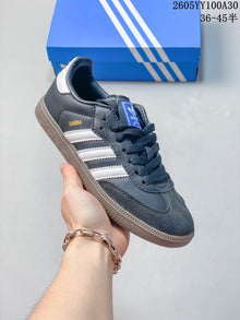 Adidas Samba OG Low-Top Sneakers in White and Grey