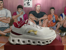 On Cloud Sneakers White Red Gold