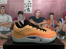 Jordan Orange and Black Basketball Sneakers