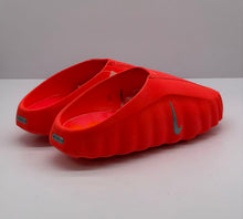 Nike Orange-Red Slides with Textured Sole