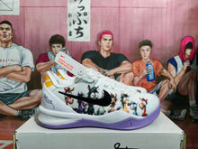 Nike Basketball Sneakers White Black Purple with Character Graphic