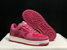 BAPE Bape Sta Low-Top Sneakers Pink and Cream