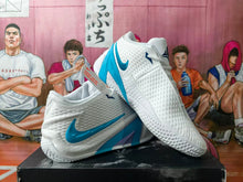 Nike White and Blue Basketball Shoes