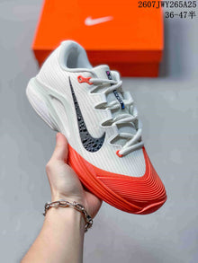 Nike Vapor 12 Low-Top Tennis Shoes White and Coral