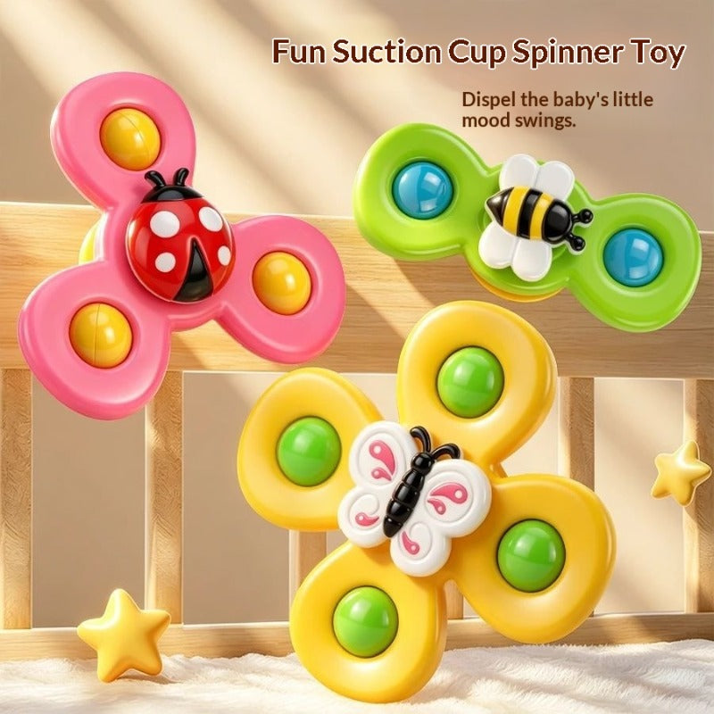 🌀 Baby Suction Cup Spinner Toy