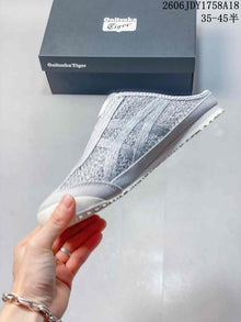 Onitsuka Tiger Mexico 66 Sabot Slip-On Sneakers, Silver