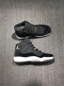Jordan 11 Black Velvet High-Top Sneakers