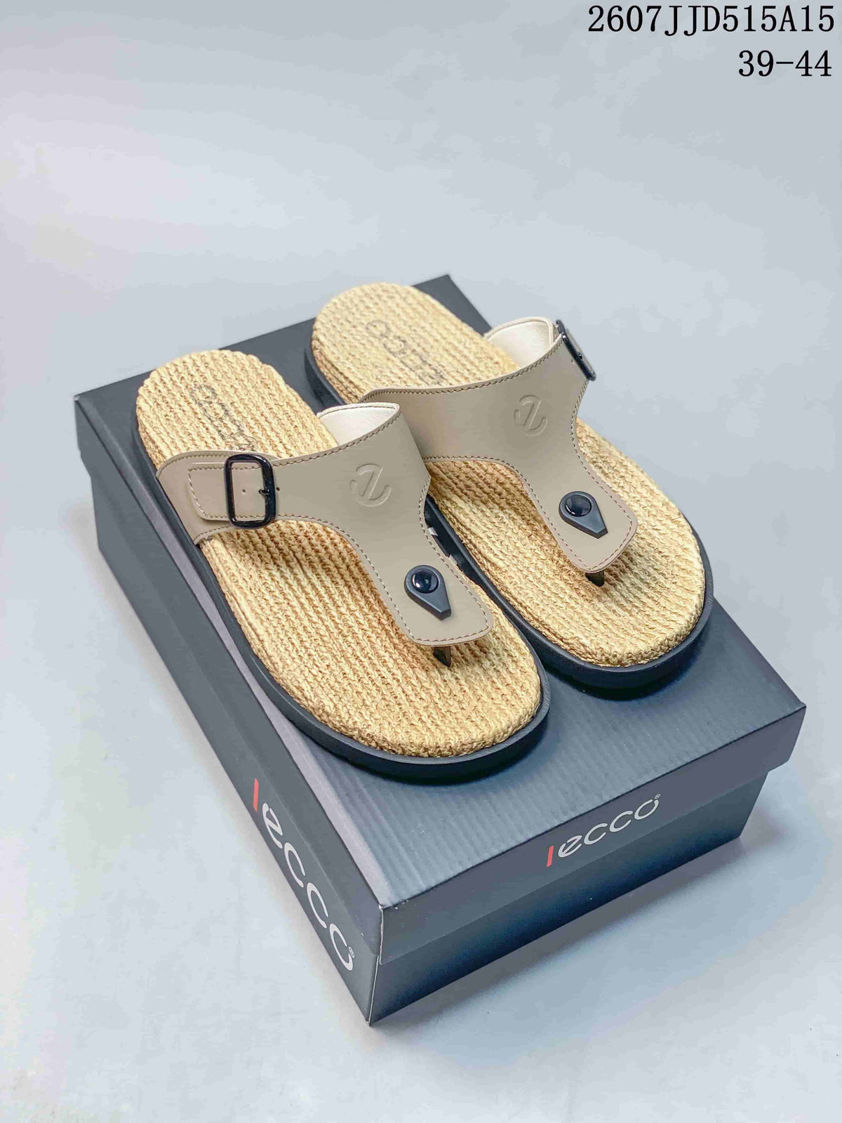 ECCO Comfort Sandals Beige with Black Sole 2607JJD515A15
