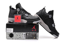 Jordan Air Jordan 4 Black Grey Sneakers 314254-003