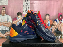 Nike Clark Basketball Sneakers Navy Red and Yellow