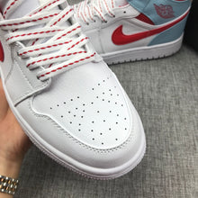Jordan Air Jordan 1 Mid Ice Blue White Red 555112-104