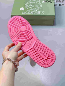 Jordan Air Jordan 1 Low Labubu Graphic Sneakers Pink and White