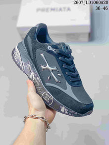 Premiata Lander Trainers Black and Gray 712800TIT