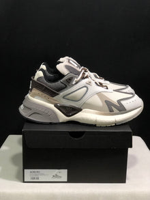 AMIRI MA Runner Sneakers in Off-White and Grey