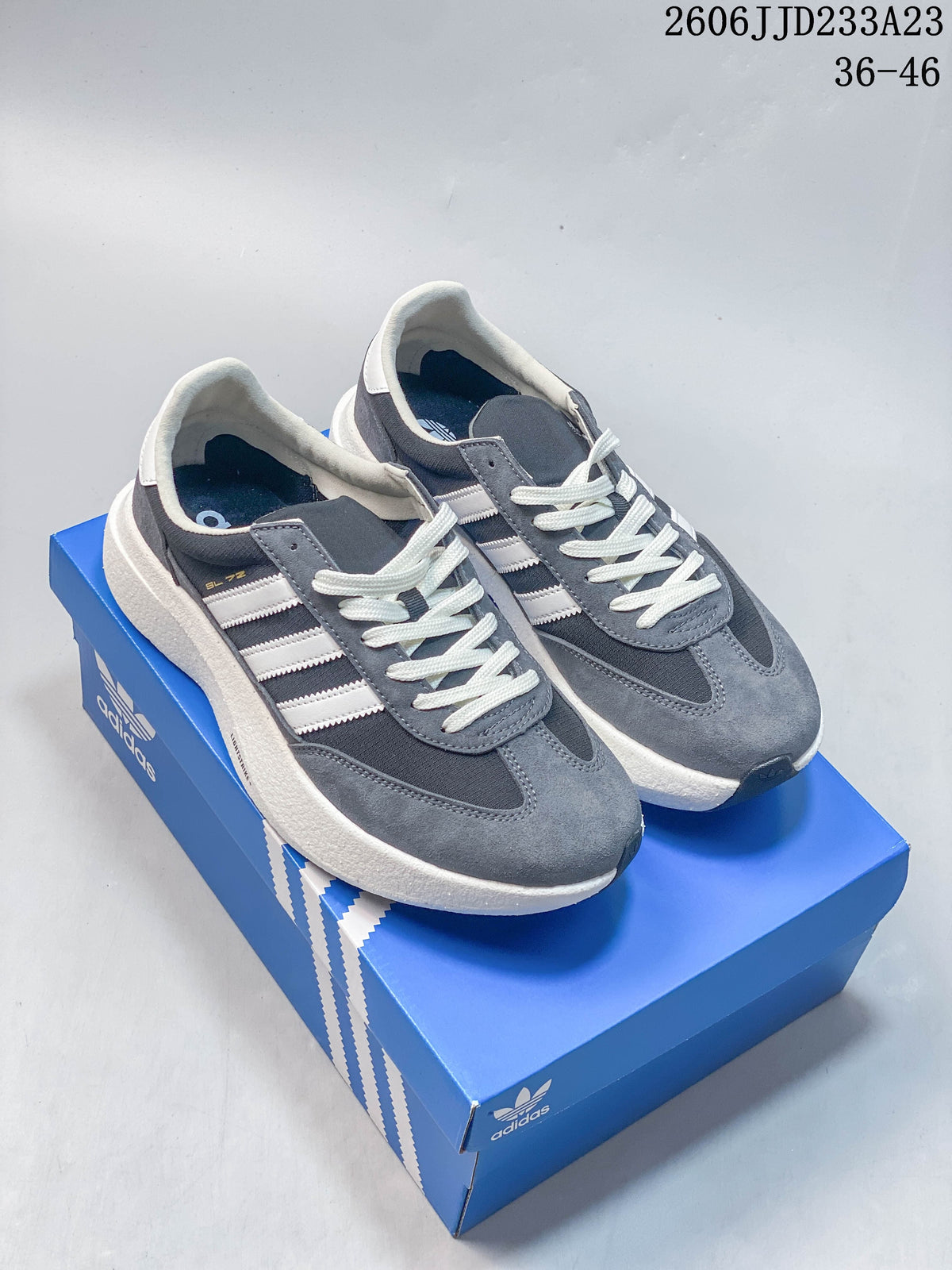 adidas Originals SL 72 Pro Sneakers, Gray and White