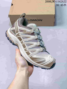 Salomon XA Pro 3D Trail Sneakers in Cream and Gray