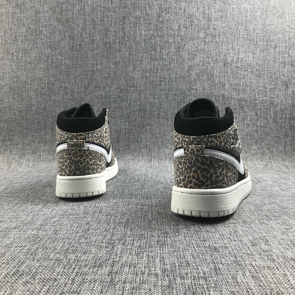 Air Jordan 1 Mid SE GS Leopard Sneakers BQ6931-021