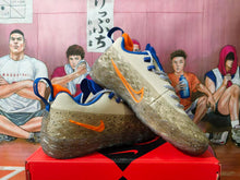 Nike Beige Basketball Sneakers with Orange and Blue Details